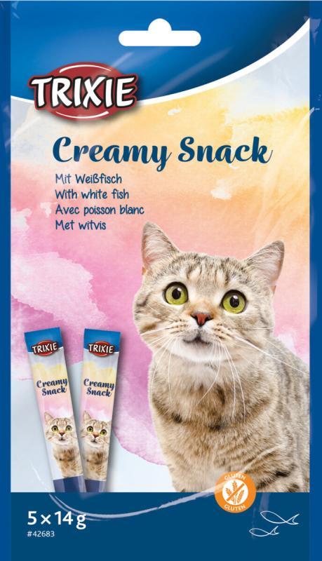 Trixie Creamy Snack mit Weißfisch krémes finomság halas ízben 5x14 g-os 42683