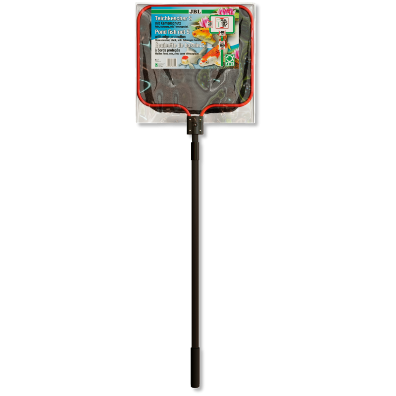 JBL tavi halháló S-es 40x35 cm-es sűrű 160 cm-es teleszkópos nyéllel