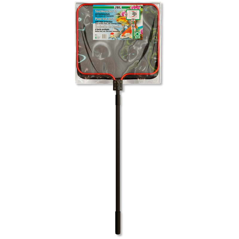 JBL tavi halháló M-es 50x43 cm-es sűrű 160 cm-es teleszkópos nyéllel