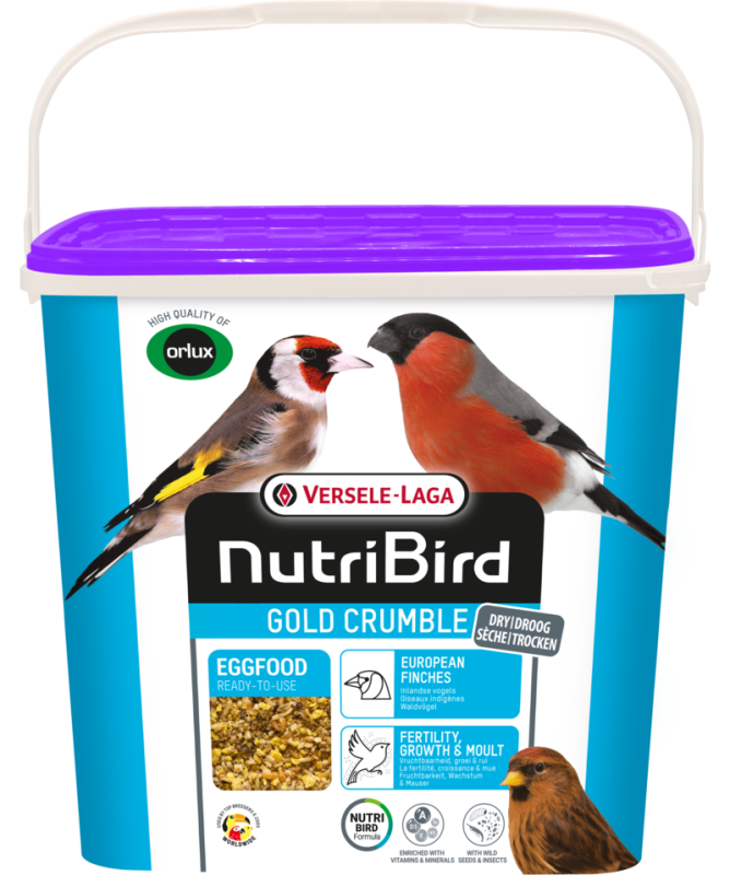 Versele-Laga NutriBird Gold Crumble Eggfood tojásos lágyeleség európai pintyféléknek 4 kg-os