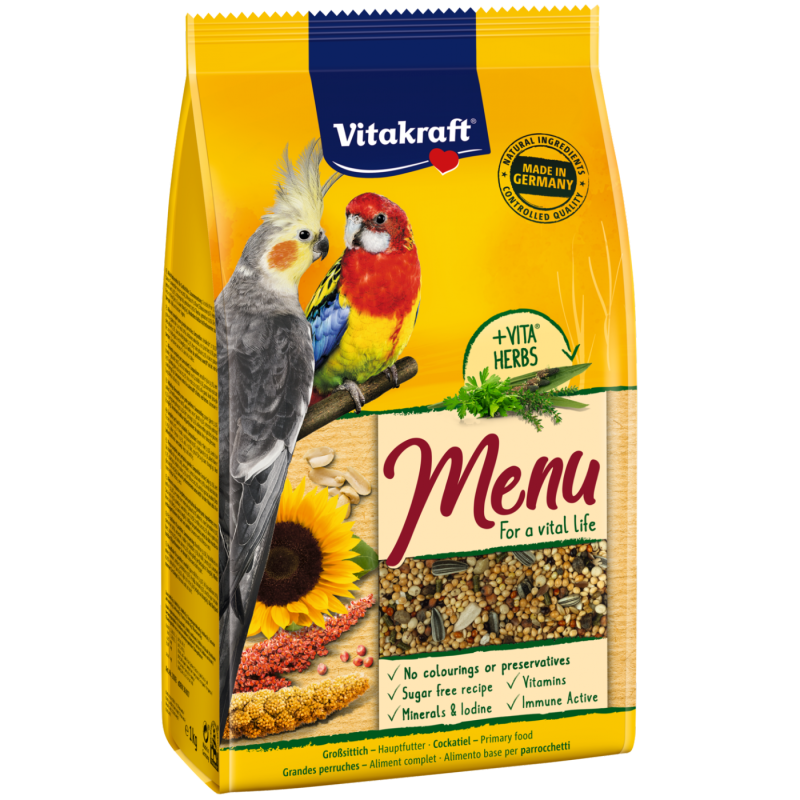 Vitakraft Premium Menü nagypapagáj eledel 1 kg-os