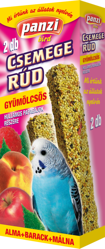 Panzi Csemege rúd hullámos papagájoknak gyümölcsös 2 db-os