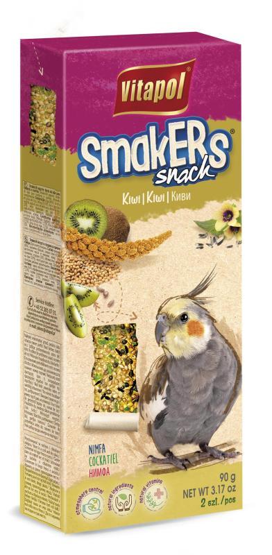 Vitapol SmakERs snack rúd nimfa papagájoknak kiwis 2 db-os 90 g-os