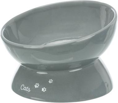 Trixie Ceramic Bowl XXL emelt kerámia macska tál 0,35 liter/ 17 cm-es szürke 24805