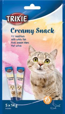 Trixie Creamy Snack mit Weißfisch krémes finomság halas ízben 5x14 g-os 42683
