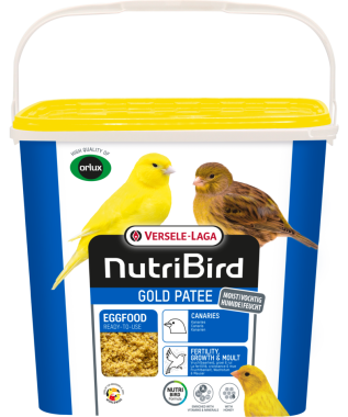 Versele-Laga NutriBird Gold Patee Eggfood mézes tojásos lágyeleség sárga kanáriknak 5 kg-os