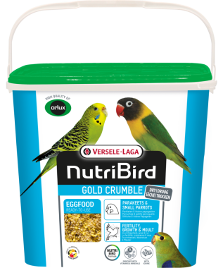 Versele-Laga NutriBird Gold Crumble Eggfood tojásos lágyeleség kistestű papagájoknak 4 kg-os