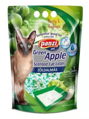 Panzi GreenApple zöldalmás szilikonos macskaalom 3,8 literes