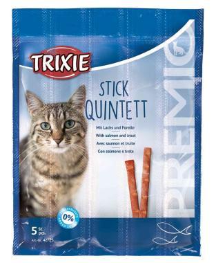 Trixie Premio Stick Quintett lazaccal és pisztránggal 5 db/ 25 g-os 42725