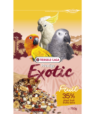 Versele-Laga Prestige Exotic Fruit nagy és óriás papagájoknak 600 g-os