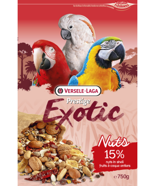 Versele-Laga Prestige Exotic Nuts óriás papagájoknak 750 g-os