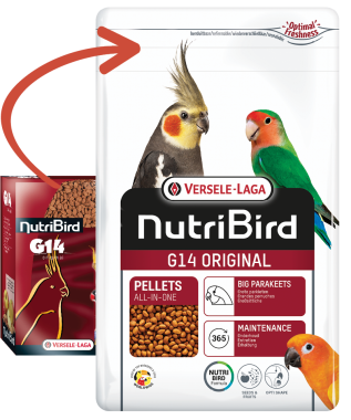 Versele-Laga NutriBird G14 Original almás pellet eledel közepes papagájoknak 1 kg-os
