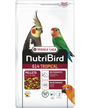 Versele-Laga NutriBird G14 Tropical trópusi gyümölcsös pellet eledel közepes papagájoknak 3 kg-os