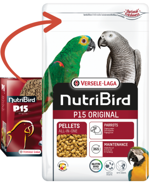 Versele-Laga NutriBird P15 Original almás pellet eledel óriás papagájoknak 1 kg-os