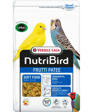 Versele-Laga NutriBird Frutti Patee gyümölcsös lágyeleség kistestű díszmadaraknak 1 kg-os