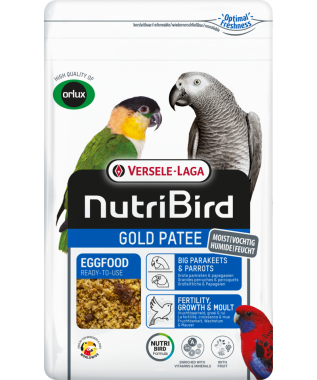 Versele-Laga NutriBird Gold Patee mézes tojásos lágyeleség nagy- és óriáspapagájoknak 1 kg-os