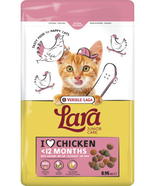 Versele-Laga Lara Junior with Chicken kölyök macska száraz eledel csirkés 0,95 kg-os