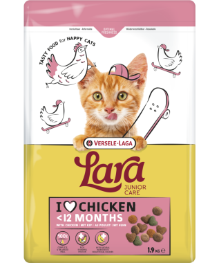 Versele-Laga Lara Junior with Chicken kölyök macska száraz eledel csirkés 1,9 kg-os