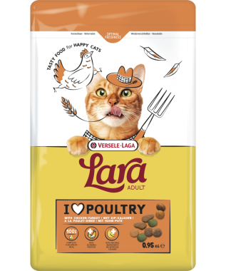 Versele-Laga Lara Adult with Turkey-Chicken felnőtt macska száraz eledel pulykás-csirkés 0,95 kg-os