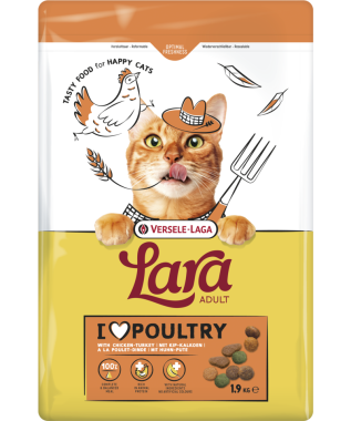 Versele-Laga Lara Adult with Turkey-Chicken felnőtt macska száraz eledel pulykás-csirkés 1,9 kg-os