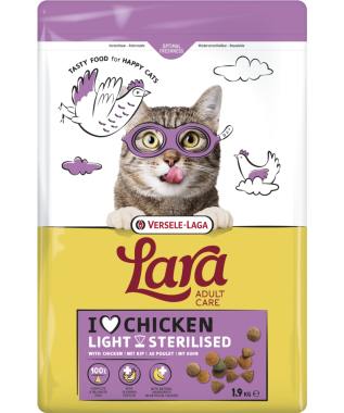 Versele-Laga Lara Adult Sterilized with Chicken felnőtt ivartalanított macskaeledel csirkés 1,9 kg