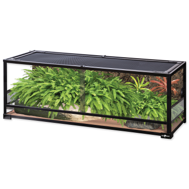 ReptiPlanet Large Glass Reptile Terrarium lapraszerelt terrárium 120x45x45 cm-es