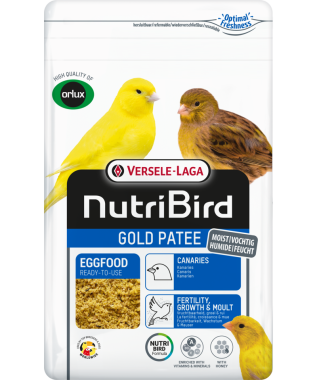 Versele-Laga NutriBird Gold Patee Eggfood mézes tojásos lágyeleség sárga kanáriknak 1 kg-os