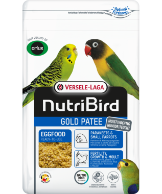 Versele-Laga NutriBird Gold Patee Eggfood tojásos lágyeleség kistestű papagájoknak 1 kg-os