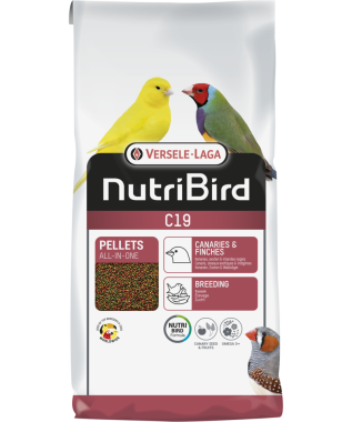 Versele-Laga NutriBird C19 pellet eledel tenyész pintyeknek és kanáriknak 10 kg-os