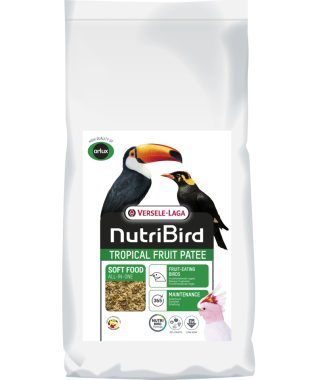 Versele-Laga NutriBird Tropical Fruit Patee teljesértékű lágyeleség gyümölcs evő madaraknak 25 kg-os