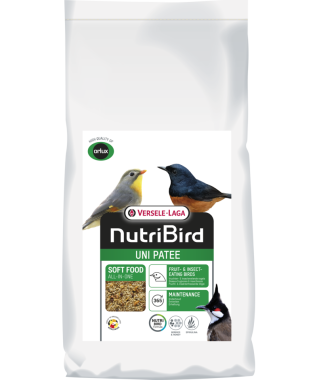 Versele-Laga NutriBird Uni Patee teljesértékű lágyeleség gyümölcs és rovar evő madarknak 25 kg-os