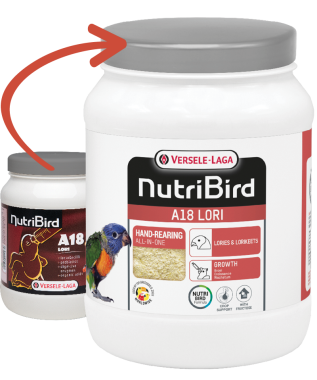 Versele-Laga NutriBird A18 Lori kézzelnevelő eledel lóriféléknek 800 g-os