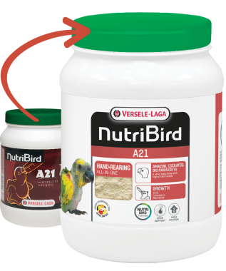 Versele-Laga NutriBird A21 kézzelnevelő eledel nagyon magas energiatartalommal 800 g-os