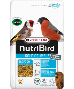 Versele-Laga NutriBird Gold Crumble Eggfood tojásos lágyeleség európai pintyféléknek 800 g-os