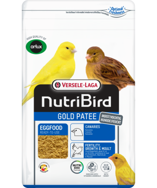 Versele-Laga NutriBird Gold Patee Eggfood mézes tojásos lágyeleség sárga kanáriknak 10 kg-os