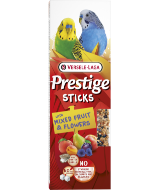 Versele-Laga Prestige Sticks hullámos papagájnak vegyes gyümölccsel és virággal 2 db-os