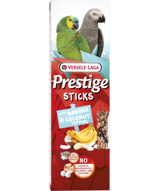 Versele-Laga Prestige Sticks óriás papagájnak banánnal és kókusszal 2 db-os