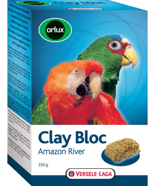 Versele-Laga Orlux Clay Bloc Amazon River agyagtömb amazóniai nagy- és óriáspapagájoknak 550 g-os