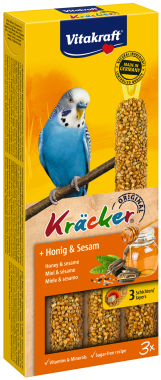 Vitakraft Kräcker méz & szezámmag hullámos papagájnak 3 db-os