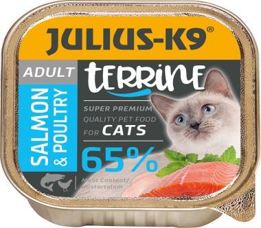 Julius-K9 Adult Salmon & Poultry felnőtt alutálkás macskaeledel lazac és szárnyas 100 g-os