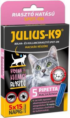 Julius-K9 Spot-On bolha- és kullancsriasztó csepp macskáknak 5 db-os