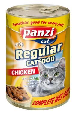 Panzi Regular CatFood Chicken csirkés konzerv macskaeledel 415 g-os