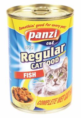 Panzi Regular CatFood Fish halas konzerv macskaeledel 415 g-os