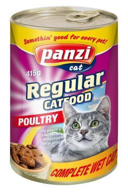 Panzi Regular CatFood Poultry szárnyas konzerv macskaeledel 415 g-os