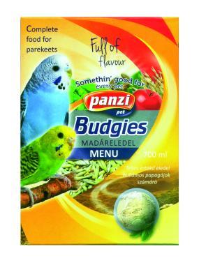 Panzi Budgies hullámos papagáj eledel 700 ml-es