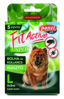 Panzi FitActive bolha- és kullancsriasztó spot-on L-es (40-60 kg) kutyáknak 5 db-os