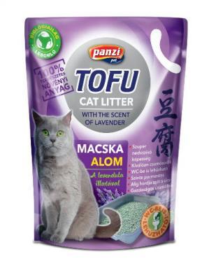 Panzi Tofu Cat Litter levendula illatú macskaalom 2,5 kg-os