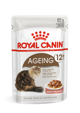 RoyalCanin Ageing 15+ Gravy - nagyon idős macska szószos nedves alutasakos eledel 85 g-os