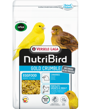 Versele-Laga NutriBird Gold Crumble Eggfood tojásos lágyeleség sárga kanáriknak 1 kg-os