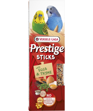 Versele-Laga Prestige Sticks hullámos papagájnak tojással és kakukkfűvel 2 db-os